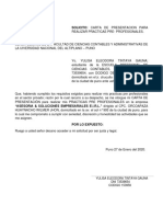 Solicitud de Carta de Presentacion