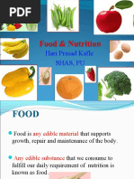 Introduction to Food and Nutrition | PDF | Nutrients | Nutrition