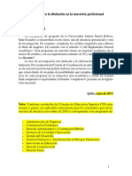 PAUTAS ALTERNATIVAS DE TITULACIÓN PARA MAESTRIAS PROFESIONALES Aprobado ...