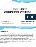 Online Food Ordering System