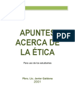 1 Apuntes Acerca de La Ética - J. Galdona