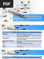 Drugs Affecting The Urinary Tract and The Bladder