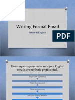 GE B1 - Writing Formal Email