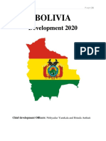 Bolivia Development 2020