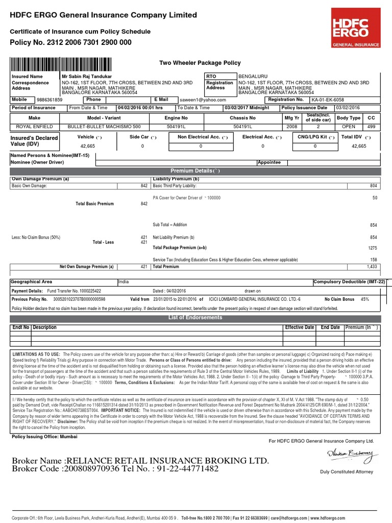 Sample Insurance | PDF | Driver's License | Insurance