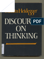 Heidegger DiscourseOnThinking PDF