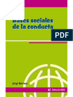 Bases Sociales de La Conducta - Jorge Barraca