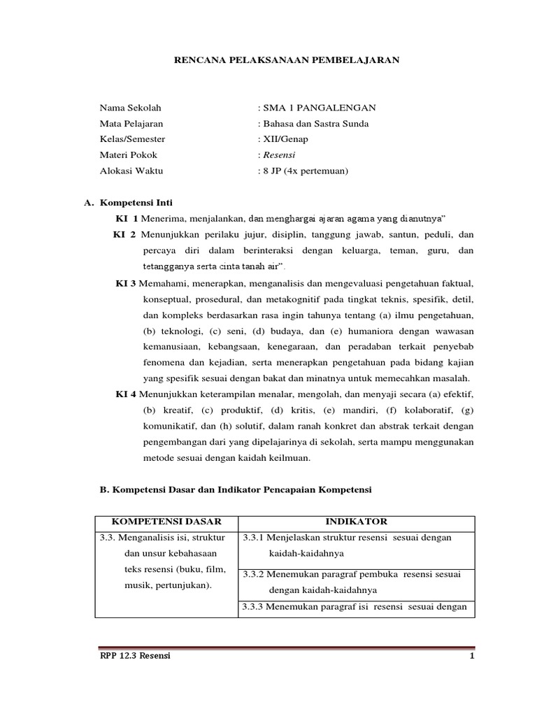 Struktur Resensi Sunda - Kaisar Soal