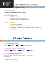 Chapter 1: Introduction To Materials Science & Engineering: Course Objective..