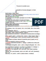 The Plural of Countable Nouns