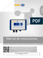 Manual Anemometro Pce Wsac 50 v1.0 - 1080026
