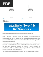 Program To Multiply Two 16 Bit Numbers ProjectsGeek