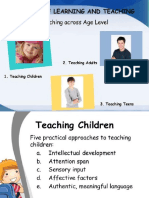 4TH CONTEXT OF TEACHING (TEACHING YOUNG AGE)