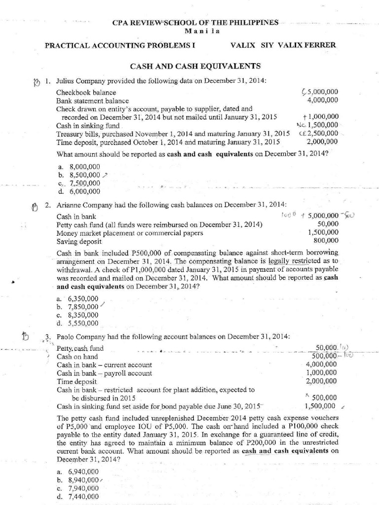 Cash & Cash Equivalent PDF PDF