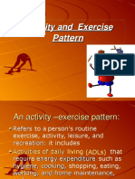Activity and Exercise Pattern