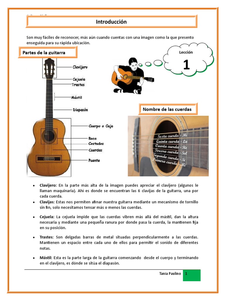 Manual Básico de Guitarra para Principiantes | PDF | Guitarras | Acorde ...