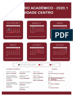 Calendário UCAM Centro 2020.1