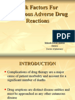 Risk Factors For Cutaneous Adverse Drug Reactions