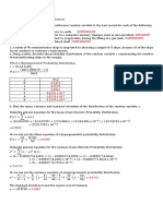 PRACTICE TASK Discrete Probability Distribution - ANSWERS