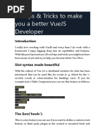 10 Tips & Tricks To Make You A Better VueJS Developer