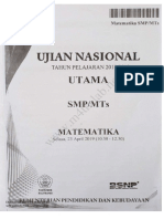 SOAL UN SMP 2019 MTK Paket 1.pdf