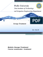 Wollo University KIT Sewage Treatment Course Overview