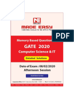 672purl CS GATE 2020 Exam PDF