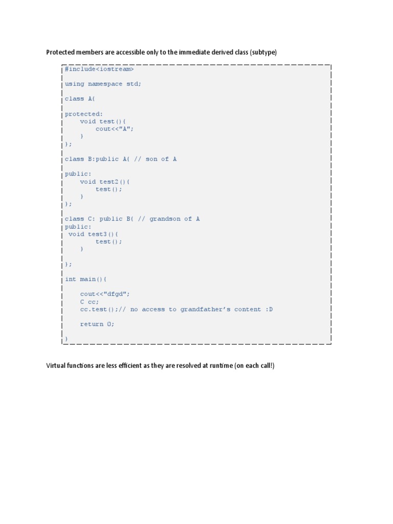 Understanding Protected Members in C++ | PDF