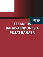 Tesaurus Bahasa Indonesia, Entri T