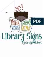 Library Signs Free PDF