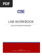 Enterprise Programming LAB Work Book