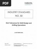 Standard 050 Kick Tolerances For Well Design and Drilling Operations