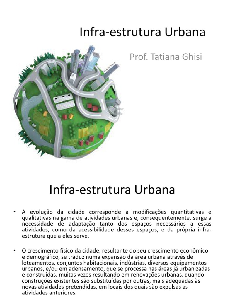 Significado e Exemplos de Infraestrutura Urbana | PDF | Águas residuais ...