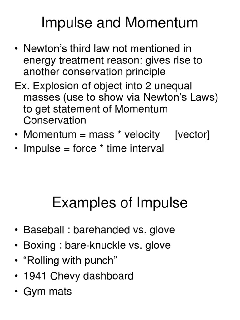 Impulse and Momentum Principles Explained | PDF