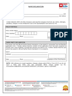 HDFC Life policy name declaration document