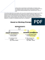 Refrigerants classification