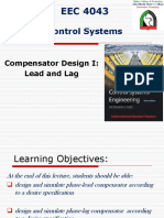 EEC 4043 LECT011 Compensator Design I - Lead and Lag