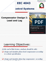 EEC 4043  LECT011 Compensator Design I_Lead and Lag.ppt