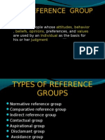 Consumer Behaviour Reference Groups