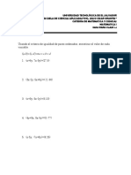 Igualdad de pares ordenados para resolver ecuaciones