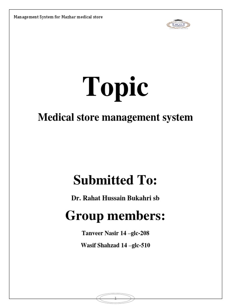 Medical Store PDF Login Discounts And Allowances
