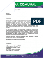 Carta de Compromiso A Proveedores