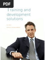 Training & Development Solutions - People's Development 2010