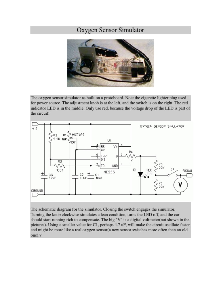 Oxigen Sensor Simulator | PDF