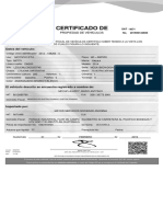 Certificado de propiedad de motocicleta Italika DM200 2014
