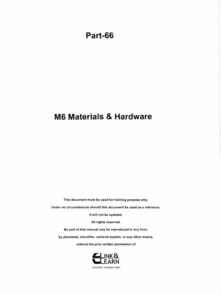 M6 Materials and Hardware PDF | PDF | Stainless Steel | Steel