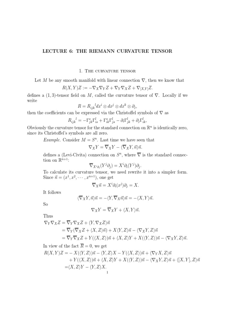 Lec06 Differential Geometry Differential Topology