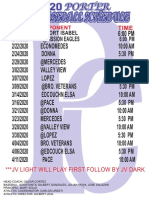 2020 jv baseball schedule