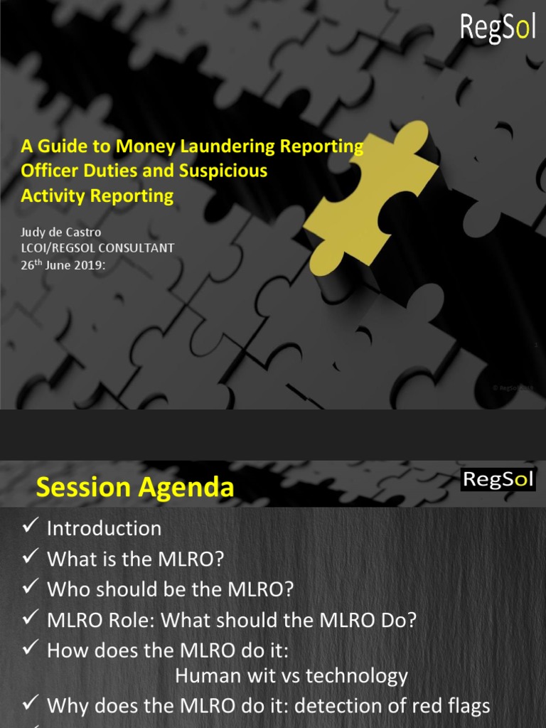 Aml Presentation Pdf Money Laundering Terrorism Financing