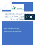 SANCHEZ - VALDEZ - S2 - TI2 Aplicación de Una Técnica Creativa para La Solución de Un Problema